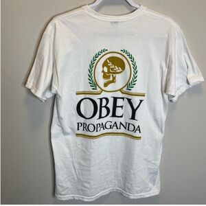 OBEY Propaganda Skull Print Men’s Tee Shirt Size Medium